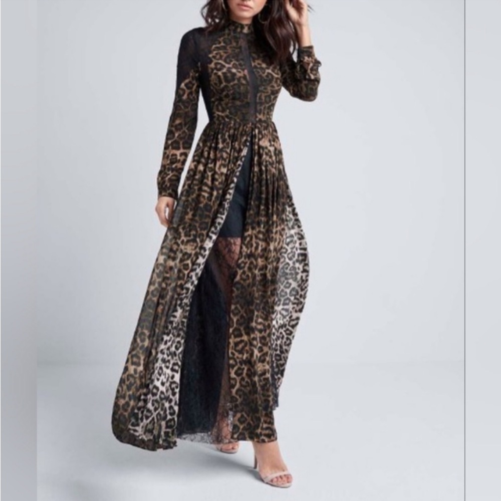 Leopard Print Maxi Dress
